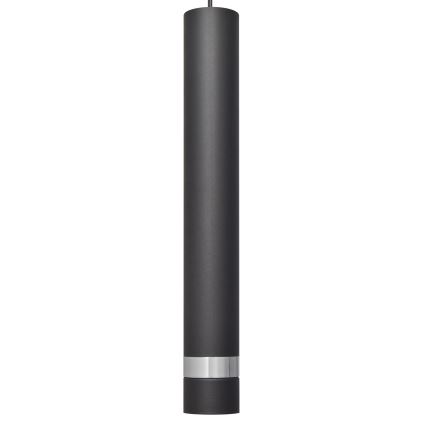 LED Lustr na lanku TUBA 1xGU10/4,8W/230V černá/lesklý chrom