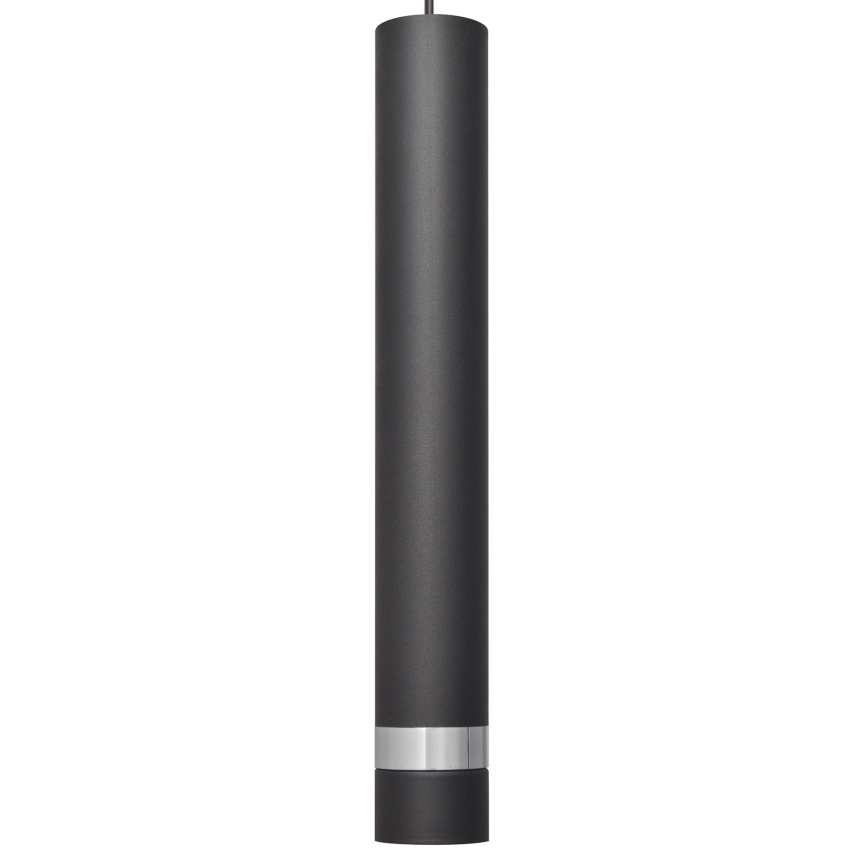 LED Lustr na lanku TUBA 1xGU10/4,8W/230V černá/lesklý chrom