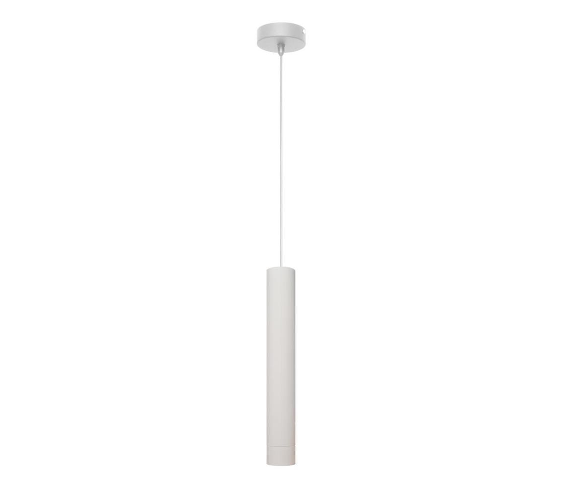 Helam LED Lustr na lanku TUBA 1xGU10/6,5W/230V bílá HE1310
