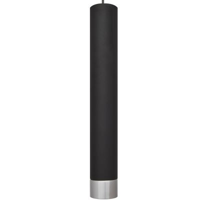 LED Lustr na lanku TUBA 3xGU10/4,8W/230V černá/lesklý chrom
