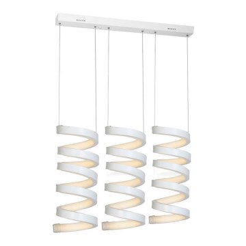 LED Lustr na lanku TWIST 3xLED/18W/230V