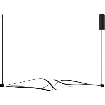 LED Lustr na lanku TWISTER LED/56W/230V černá