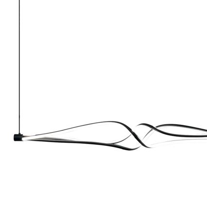 LED Lustr na lanku TWISTER LED/56W/230V černá