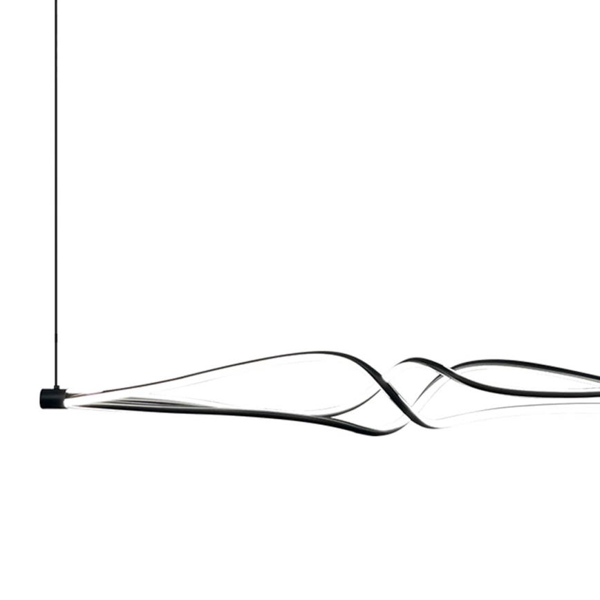 LED Lustr na lanku TWISTER LED/56W/230V černá