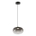 LED Lustr na lanku VASO LED/4W/230V pr. 18 cm černá/kouřová