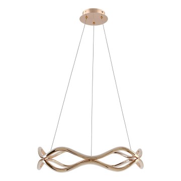 LED Lustr na lanku VAVE LED/28W/230V rose gold