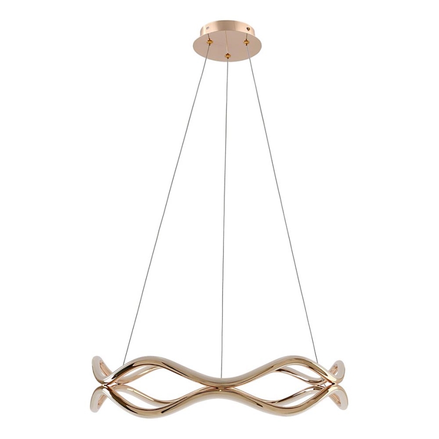 LED Lustr na lanku VAVE LED/28W/230V rose gold
