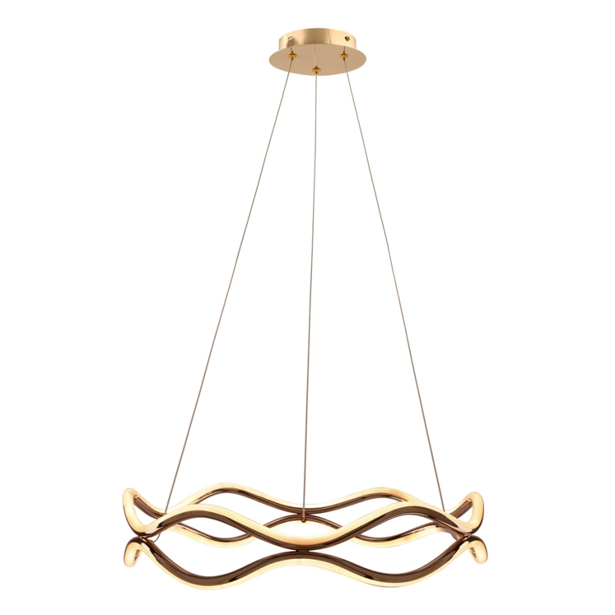 LED Lustr na lanku VAVE LED/28W/230V rose gold