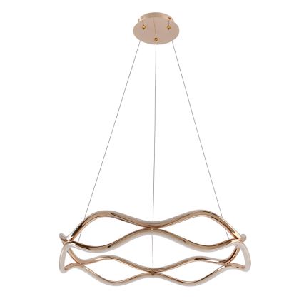 LED Lustr na lanku VAVE LED/28W/230V rose gold