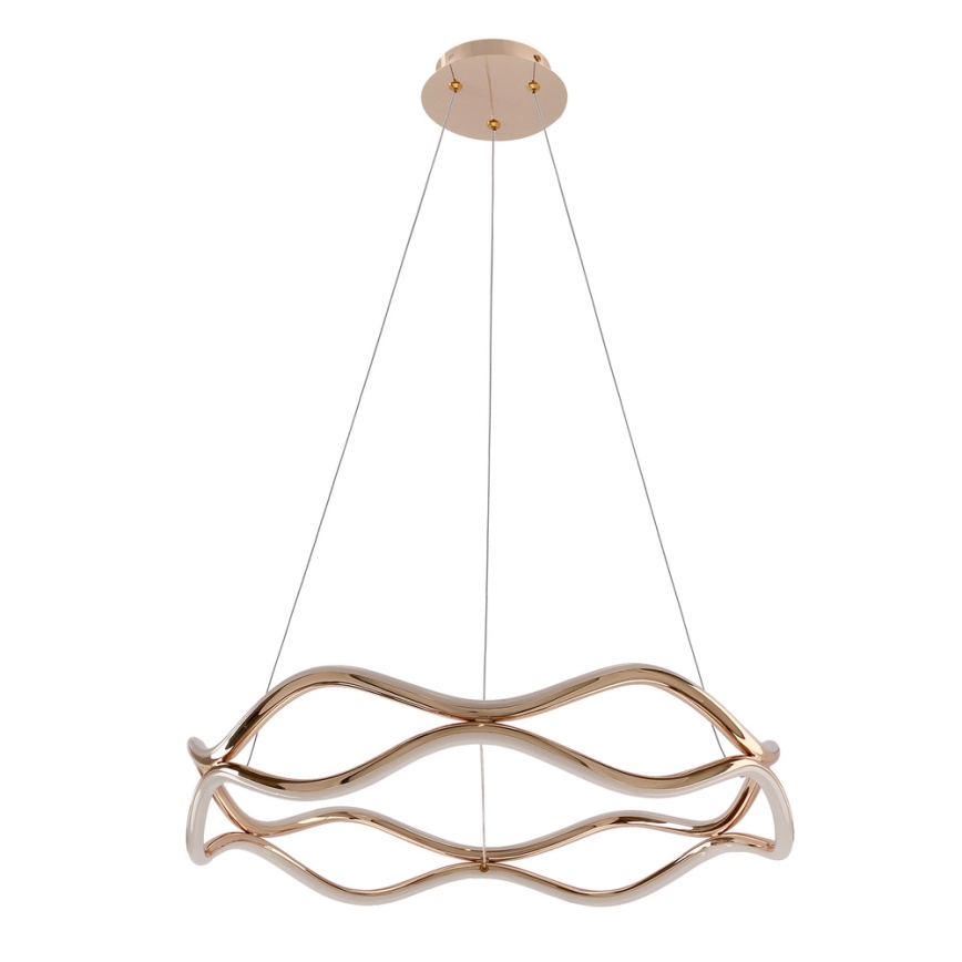 LED Lustr na lanku VAVE LED/28W/230V rose gold