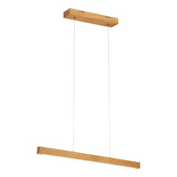 LED Lustr na lanku VERDE LED/18W/230V 3000K 76 cm dub