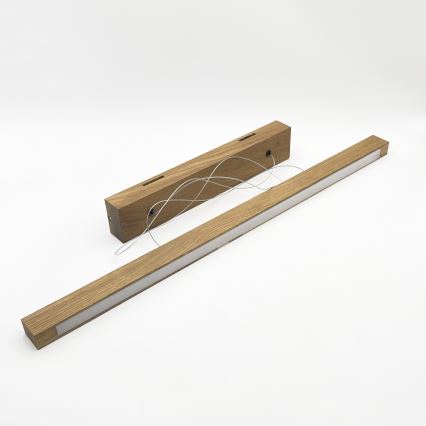 LED Lustr na lanku VERDE LED/18W/230V 3000K 76 cm dub