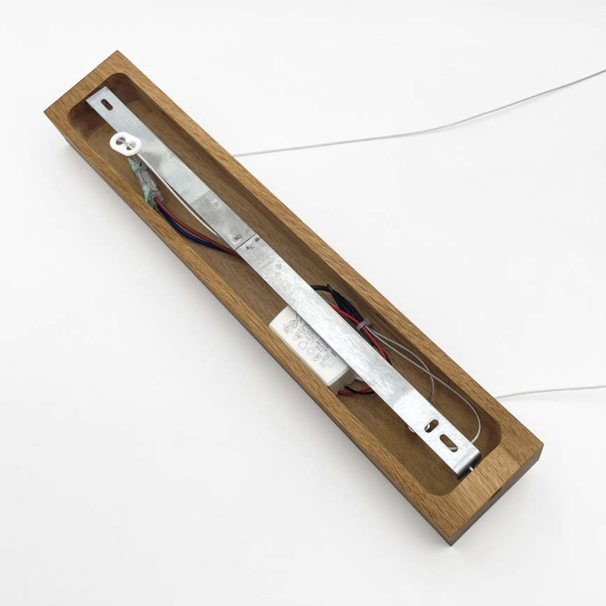 LED Lustr na lanku VERDE LED/18W/230V 3000K 76 cm dub