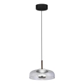 LED Lustr na lanku VETRO LED/6W/230V pr. 23 cm šedá/černá
