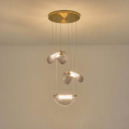 LED Lustr na lanku WAVES LED/6W/230V 3000K