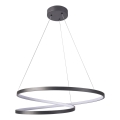 LED Lustr na lanku ZEFIRA LED/52W/230V 4000K pr. 60 cm antracit