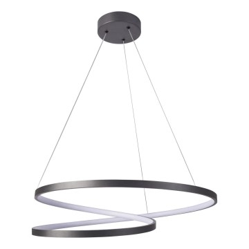 LED Lustr na lanku ZEFIRA LED/52W/230V 4000K pr. 60 cm antracit