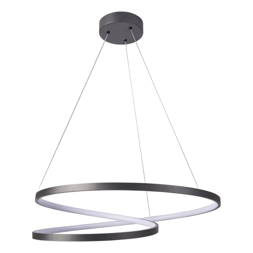 LED Lustr na lanku ZEFIRA LED/52W/230V 4000K pr. 60 cm antracit