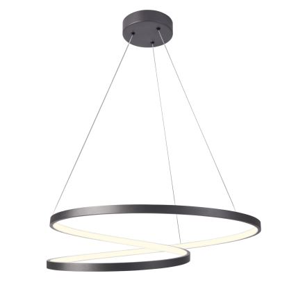 LED Lustr na lanku ZEFIRA LED/52W/230V 4000K pr. 60 cm antracit
