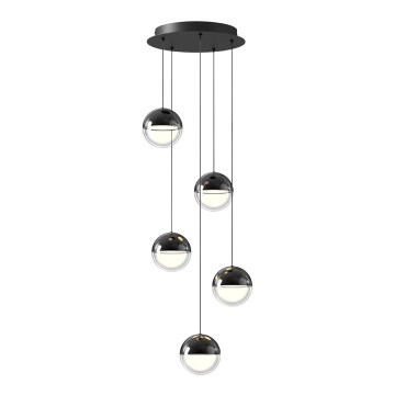 LED Lustr na lanku ZIREA LED/30W/230V černá