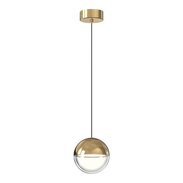 LED Lustr na lanku ZIREA LED/7W/230V zlatá