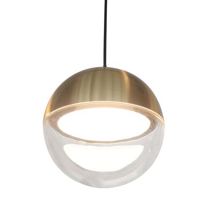 LED Lustr na lanku ZIREA LED/7W/230V zlatá