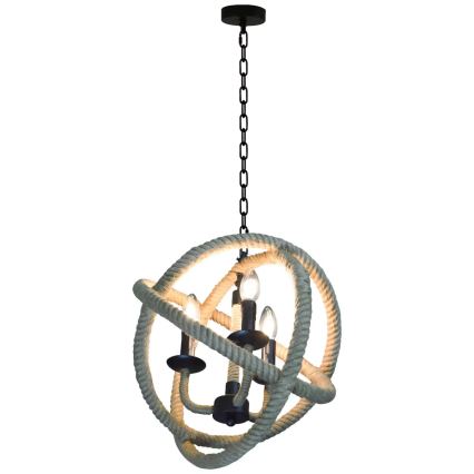 LED Lustr na řetězu ROPE GLOBO 3xE14/4,3W/230V