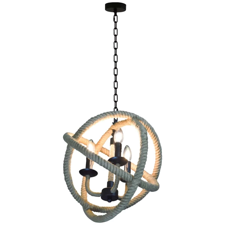 LED Lustr na řetězu ROPE GLOBO 3xE14/4,3W/230V