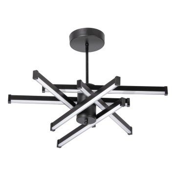 LED Lustr na tyči 6xLED/10W/230V 3000-6500K pr. 66 cm černá