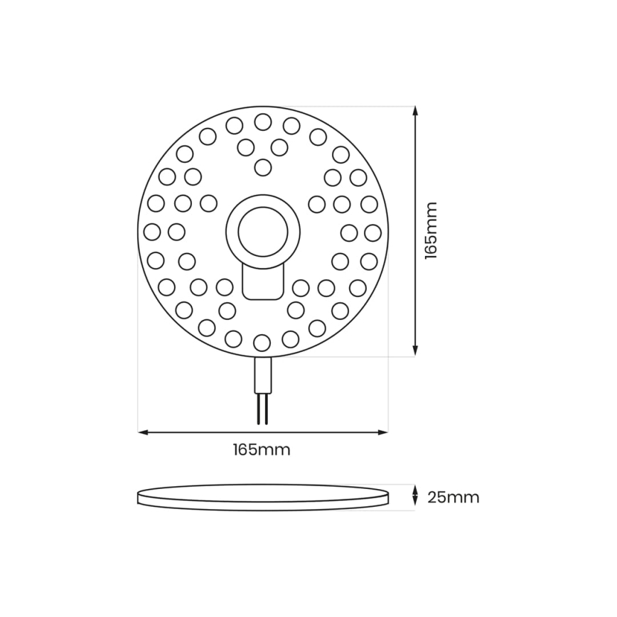 LED Magnetický modul LED/20W/230V pr. 16,5 cm 4000K