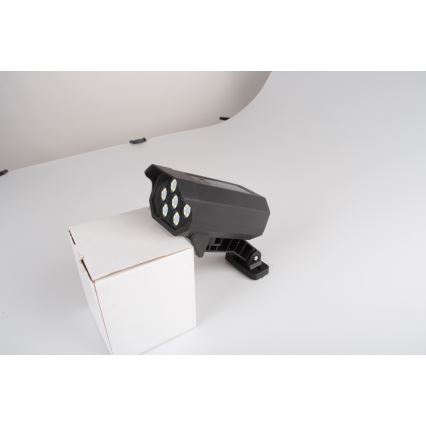 LED Maketa bezpečnostní kamery se senzorem a se solárním panelem LED/5W/5,5V 800 mAh IP65 + dálkové ovládání