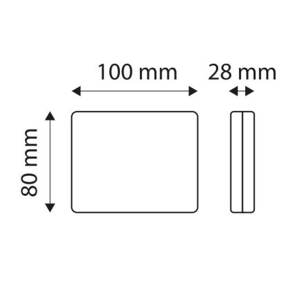 LED Mlhové světlo SINGLE LED/1,9W/12V IP67 červená