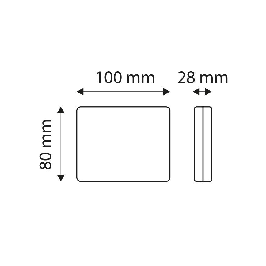 LED Mlhové světlo SINGLE LED/1,9W/12V IP67 červená