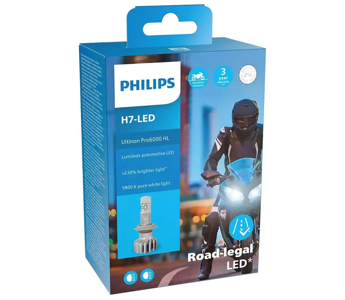 Philips LED Motožárovka Philips 11972 U6000 X1 H7 PX26d/20W/12V 5800K P6095