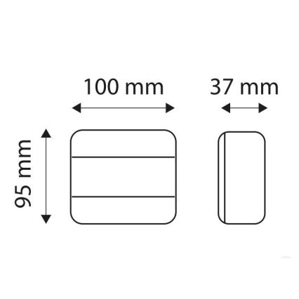 LED Multifunkční zadní svítidlo MULTI LED/1,5W/12V IP65 červená/oranžová