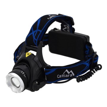 LED Nabíjecí čelovka LED/6W/7,4V 2x2800 mAh IP44 černá/modrá