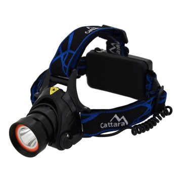 LED Nabíjecí čelovka s červeným světlem LED/10W/7,4V IP44 černá/modrá