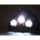 LED Nabíjecí čelovka s červeným světlem LED/16W/7,4V IP44 černá/modrá