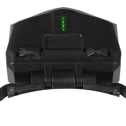 LED Stmívatelná nabíjecí čelovka se senzorem a červeným světlem 2xLED/5W/5V/3xAAA IP65 500 lm 1200 mAh