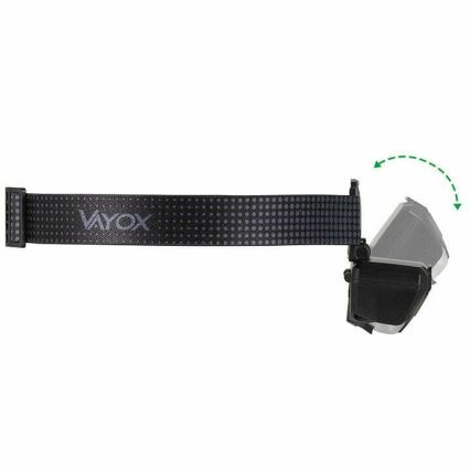 LED Stmívatelná nabíjecí čelovka se senzorem a červeným světlem 2xLED/5W/5V/3xAAA IP65 500 lm 1200 mAh