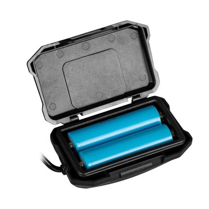 LED Stmívatelná nabíjecí čelovka se senzorem s funkcí powerbanky a červeným světlem LED/10W/5V IP44 1200 lm 4000 mAh