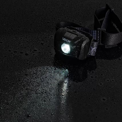 LED Stmívatelná nabíjecí čelovka se senzorem a červeným světlem LED/3W/5V IP66 100 lm 1200 mAh