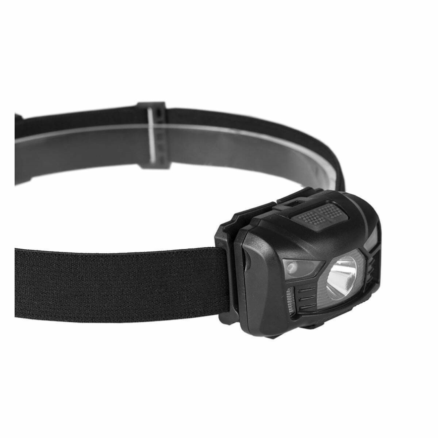 LED Stmívatelná nabíjecí čelovka se senzorem a červeným světlem LED/3W/5V IP66 100 lm 1200 mAh