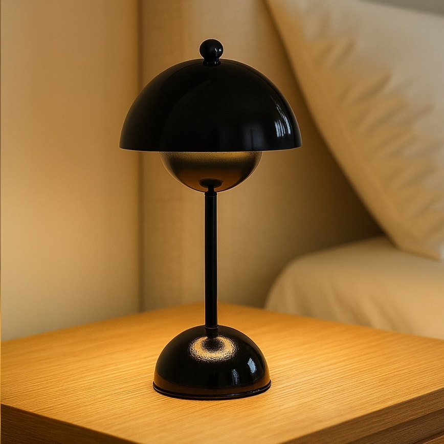 LED Nabíjecí dotyková stolní lampa COSTA LED/3W/5V 2400 mAh 3000-6000K černá