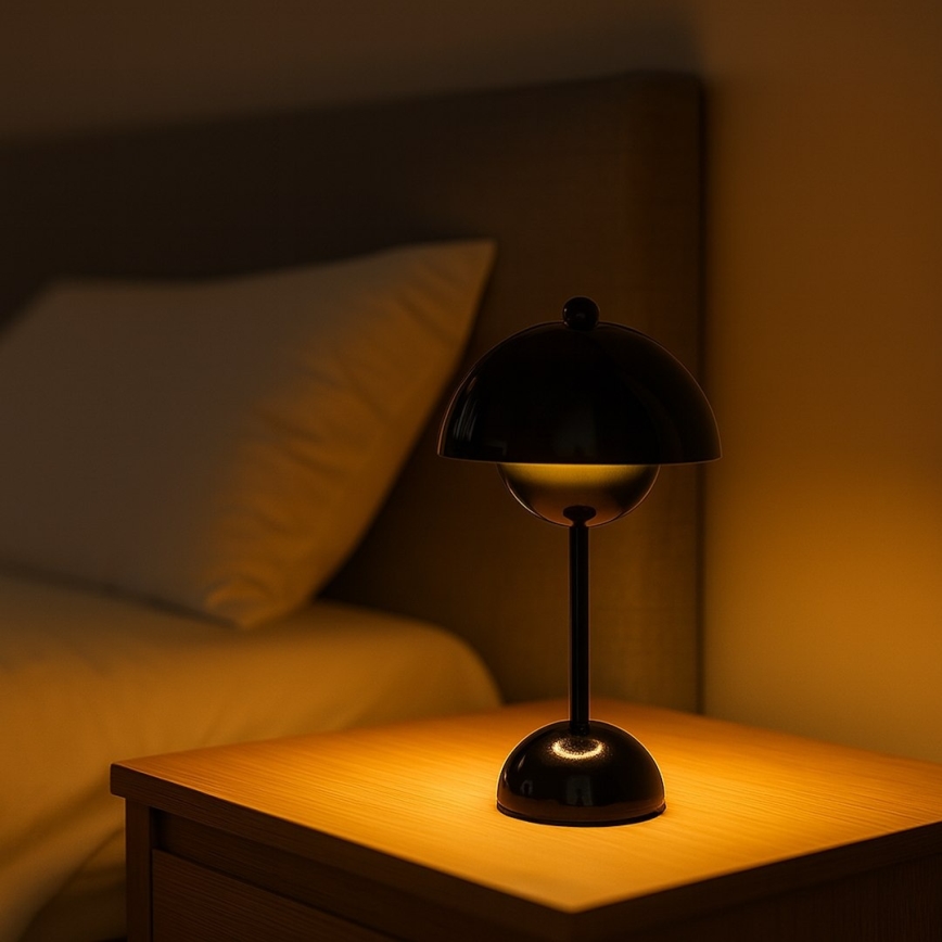 LED Nabíjecí dotyková stolní lampa COSTA LED/3W/5V 2400 mAh 3000-6000K černá