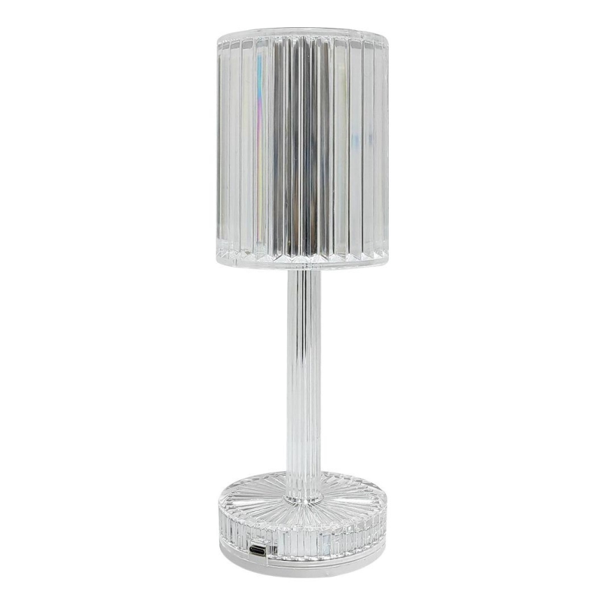 LED Nabíjecí dotyková stolní lampa SIMPLE LED/1W/5V 2400 mAh 3000-6000K čirá
