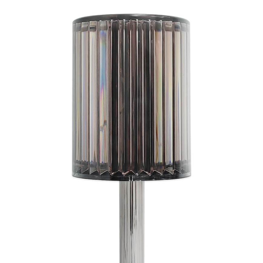 LED Nabíjecí dotyková stolní lampa SIMPLE LED/1W/5V 3000-6000K 2400 mAh kouřová šedá