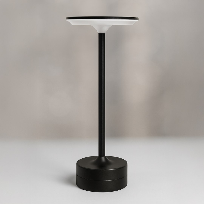 LED Nabíjecí dotyková stolní lampa TAVOLO LED/2,5W/5V 2400 mAh 3000-6000K černá