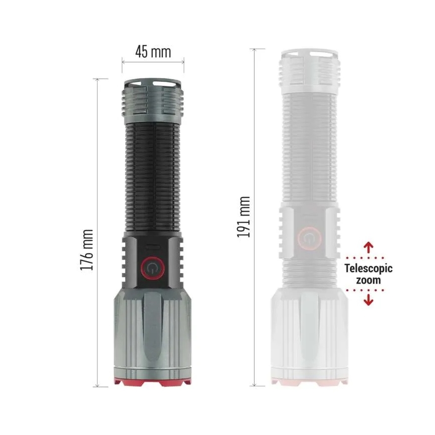 LED nabíjecí kovová svítilna LED/5V 3000 lm 5000 mAh IP43