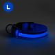 LED Nabíjecí obojek 45-52 cm 1xCR2032/5V/40 mAh modrá